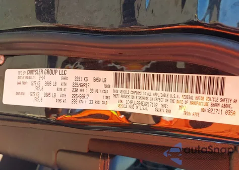 2014 Jeep Cherokee Sport z USA, uszkodzony, nr VIN 1C4PJLAB4EW217102